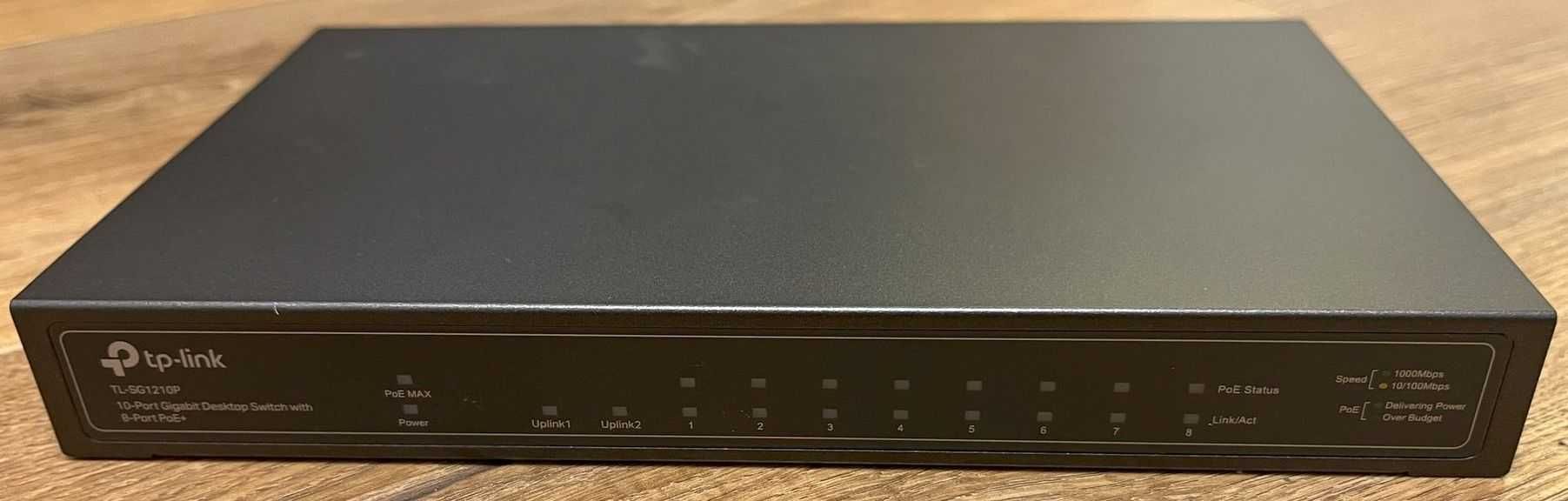 Switch TP-Link TL-SG1210P, Gigabit, 10 port, 8 PoE+, 1 SFP - GW