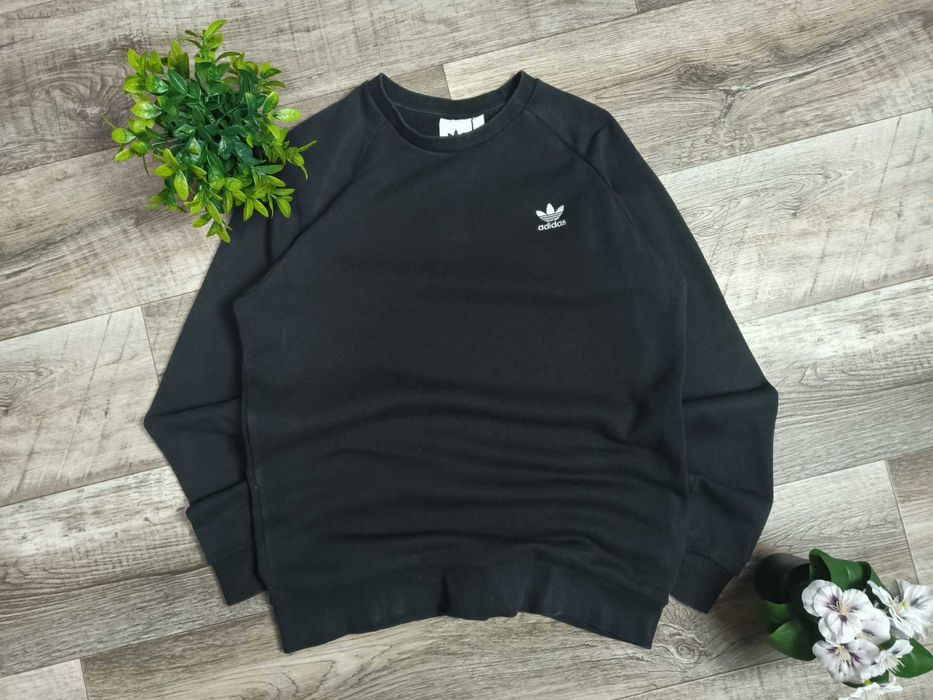 ADIDAS оверсайз світшот чоловічий чорний бавовна М