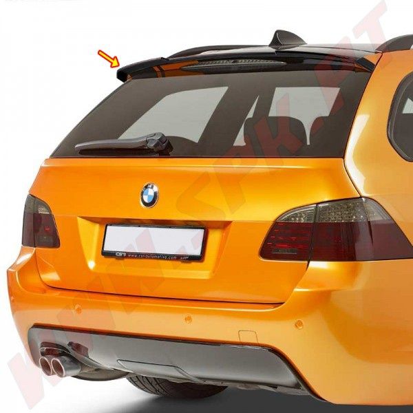 AILERON LÂMINA BMW E61 TOURING - Plástico Preto Brilhante