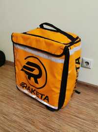 Кур'єрська термосумка рюкзак для доставки Raketa Bolt Food, Glovo,