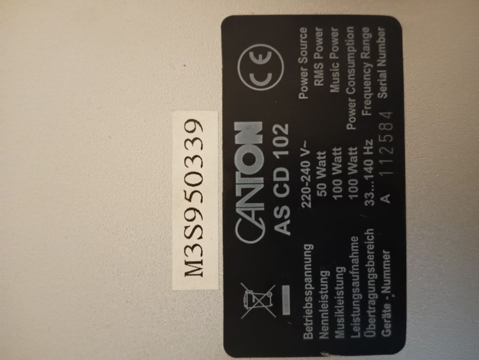 Subwoofer Canton AS CD 102