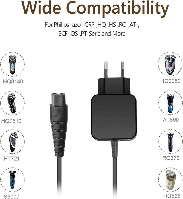 Ładowarka, kabel zasilający do golarek Philips TAIFU 15 V