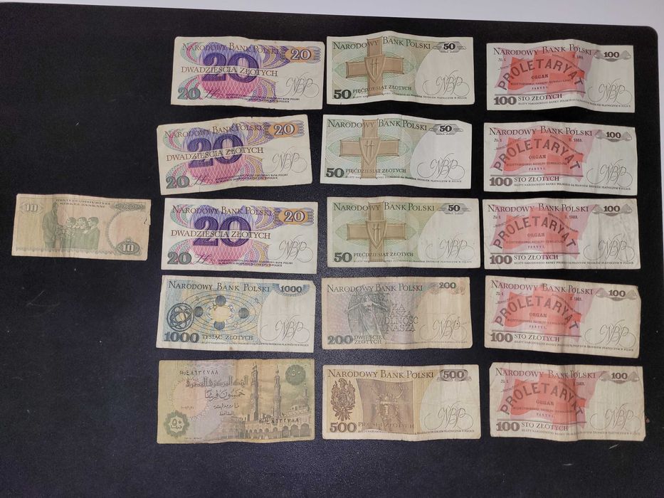 Stare Polskie banknoty + Egipt + Turcja