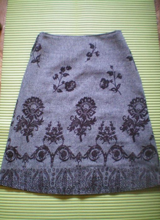 Юбка утеплённая тёплая с узором спiдниця з вiзерунком