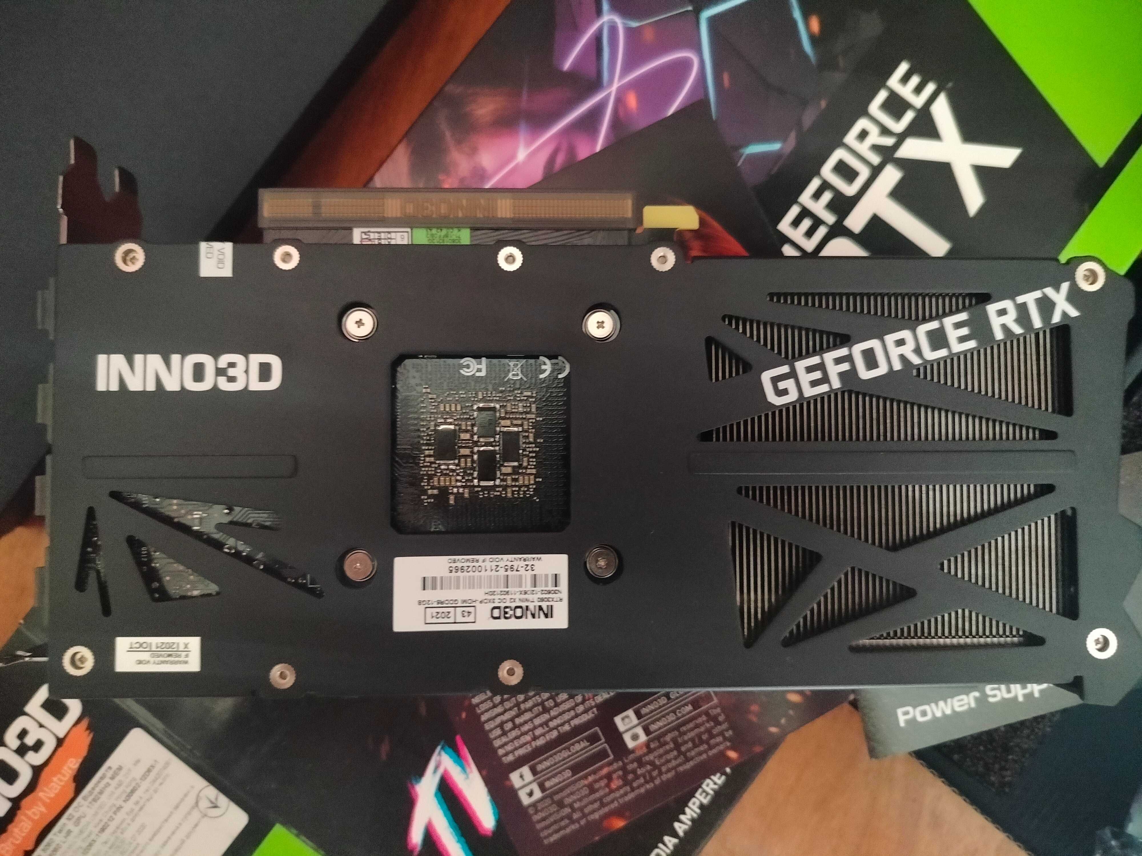 Відеокарта INNO3D PCI-Ex GeForce RTX 3060 Twin X2 OC 12GB GDDR6