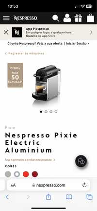 Maquina nespresso pixie