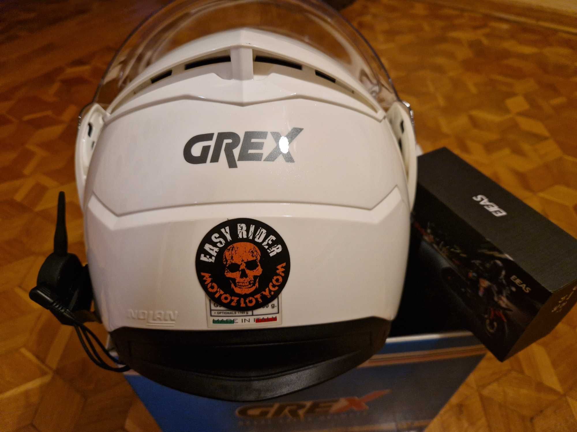 Kask Motocykl  Nolan Grex G9.1 Biały Evolve Modularny Kinetic