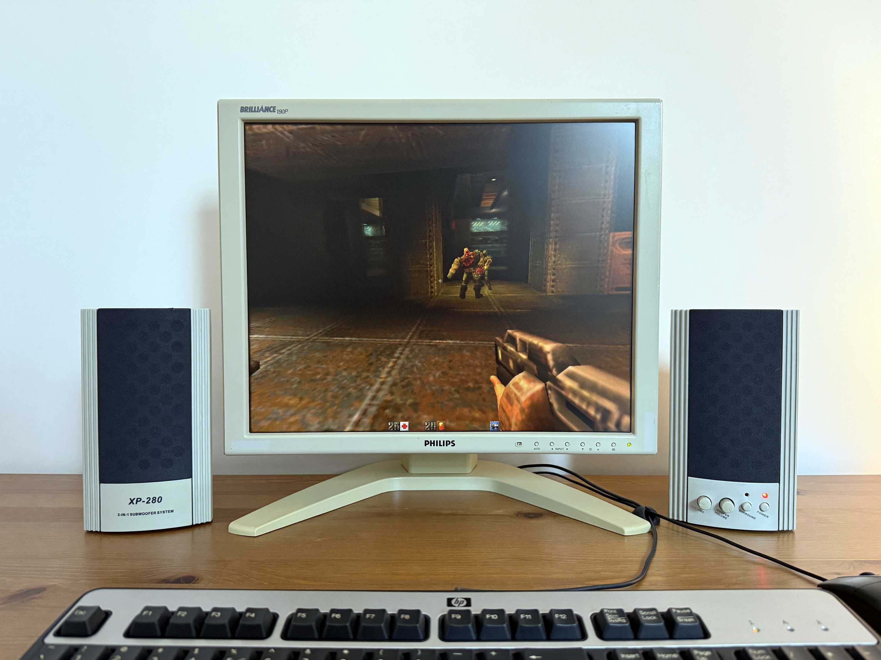 Encore XP-280 2.1 stare głośniki komputerowe subwoofer retro