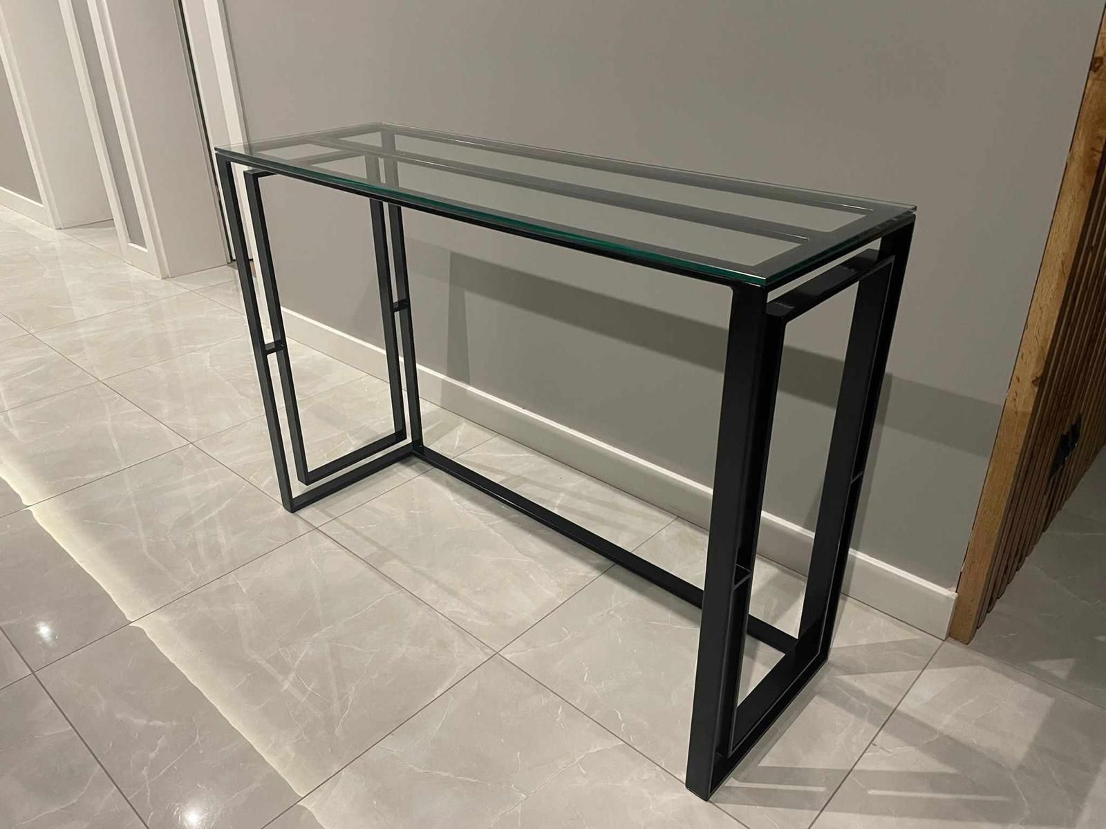 Konsola loft szklana półka