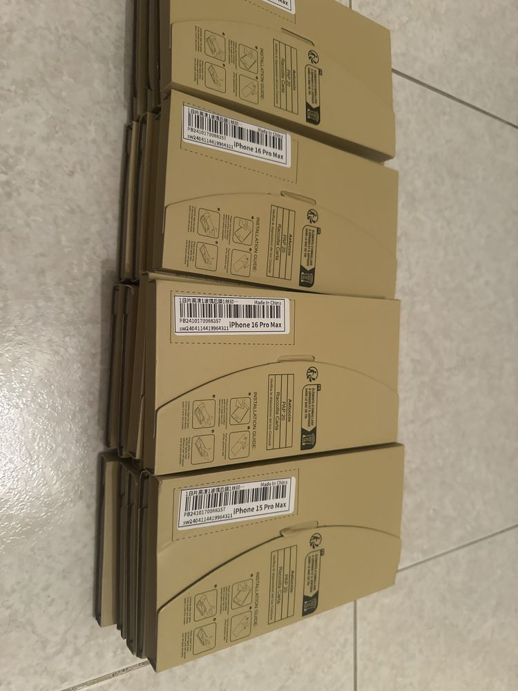 Kit de 3 peliculas de vidro para iphone/14/15/16 Pro max A 10€cada kit