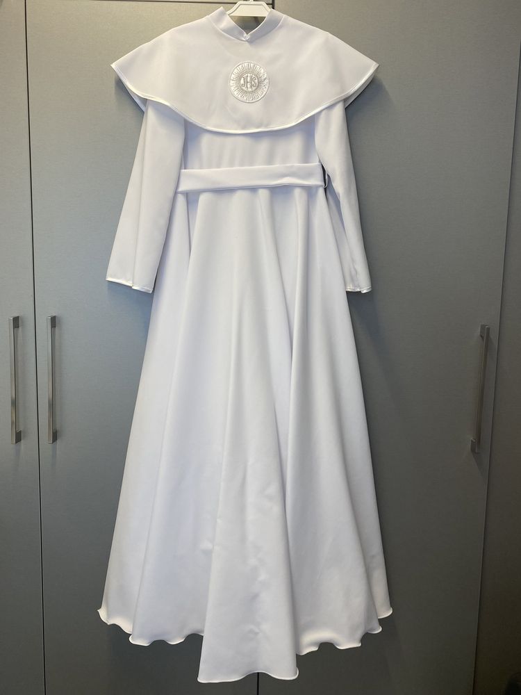 Sukienka komunia św., torebeczka i wianek