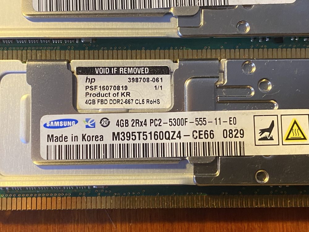 Серверна оперативна пам'ять ddr2-667 4gb