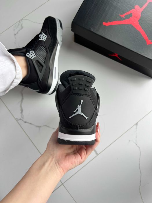 ‼️Кросівки Jordan 4 Retro SE Black Canvas