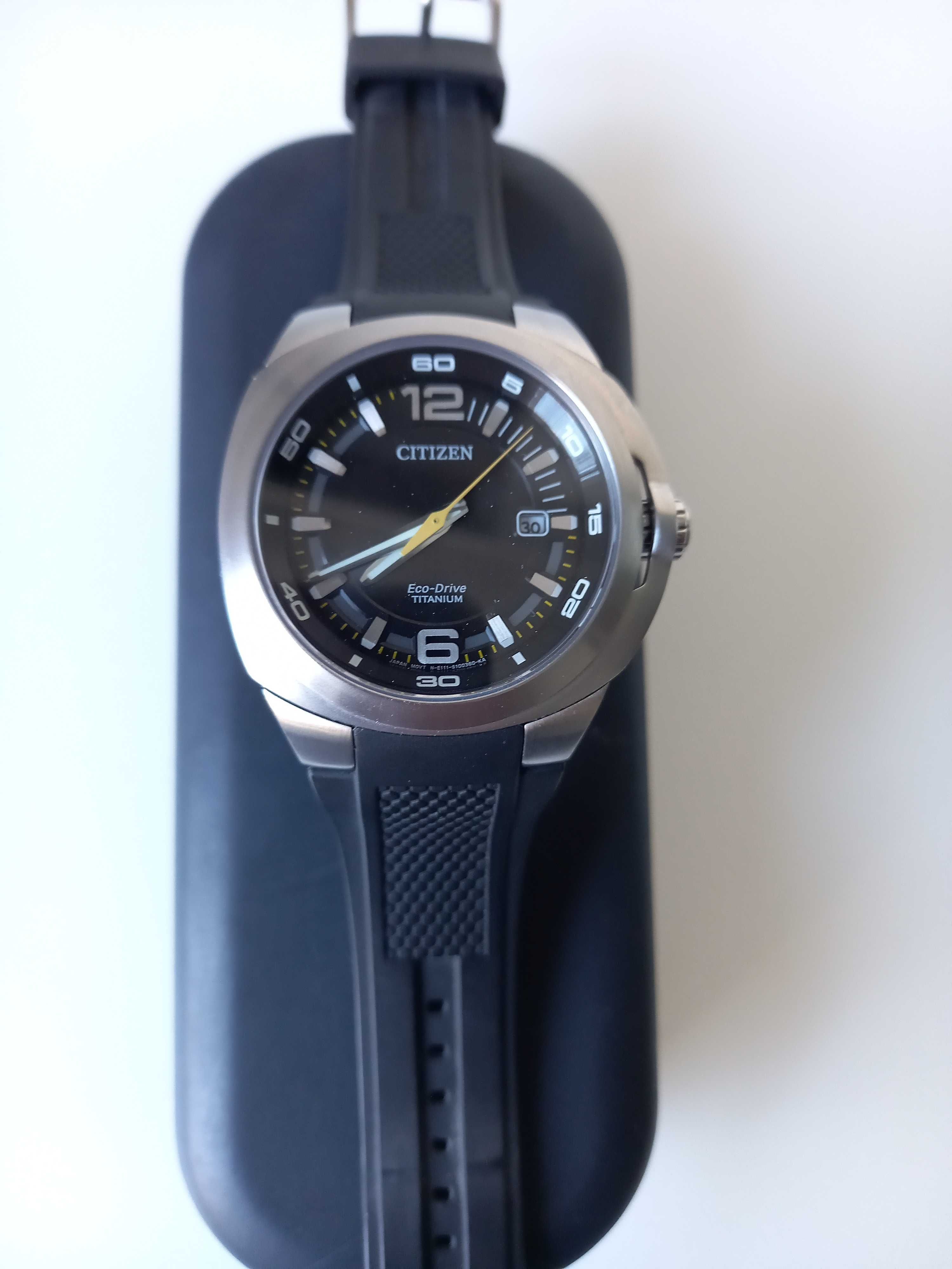Zegarek męski Citizen BM 0981-08E eco drive titanium