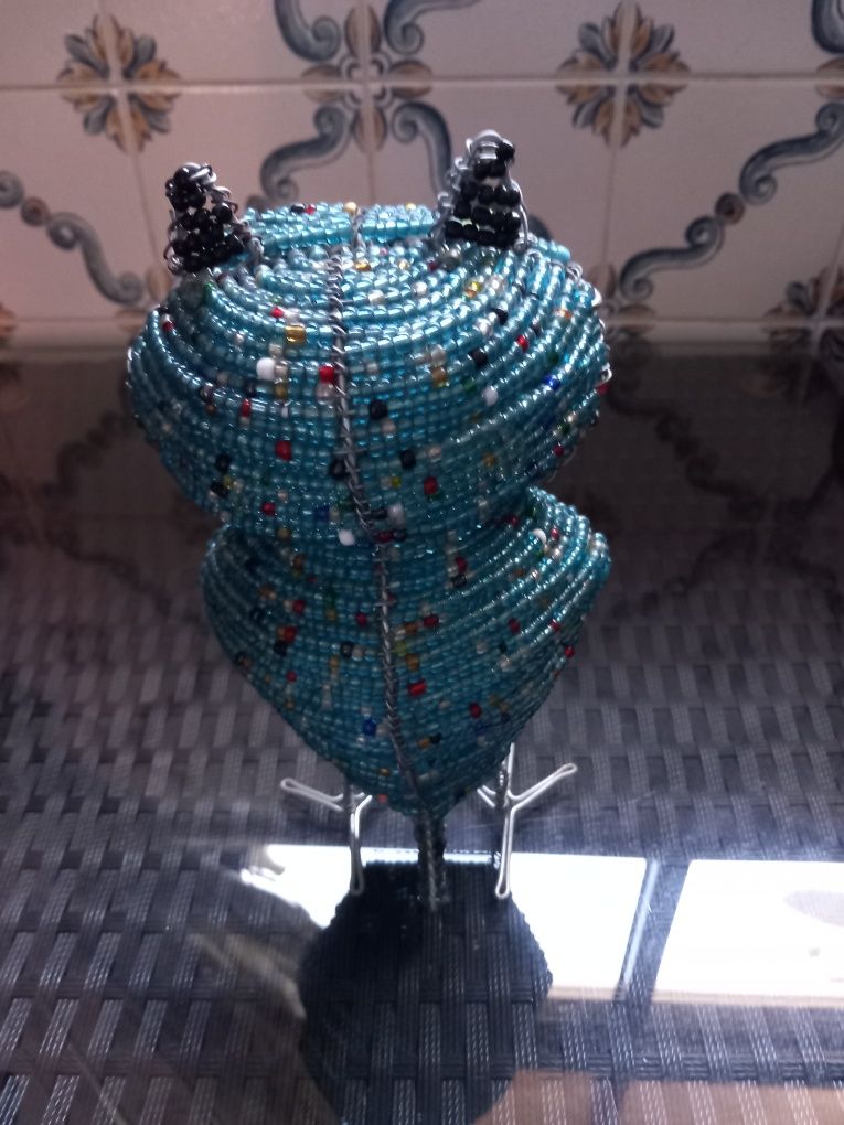 Mocho decoração azul