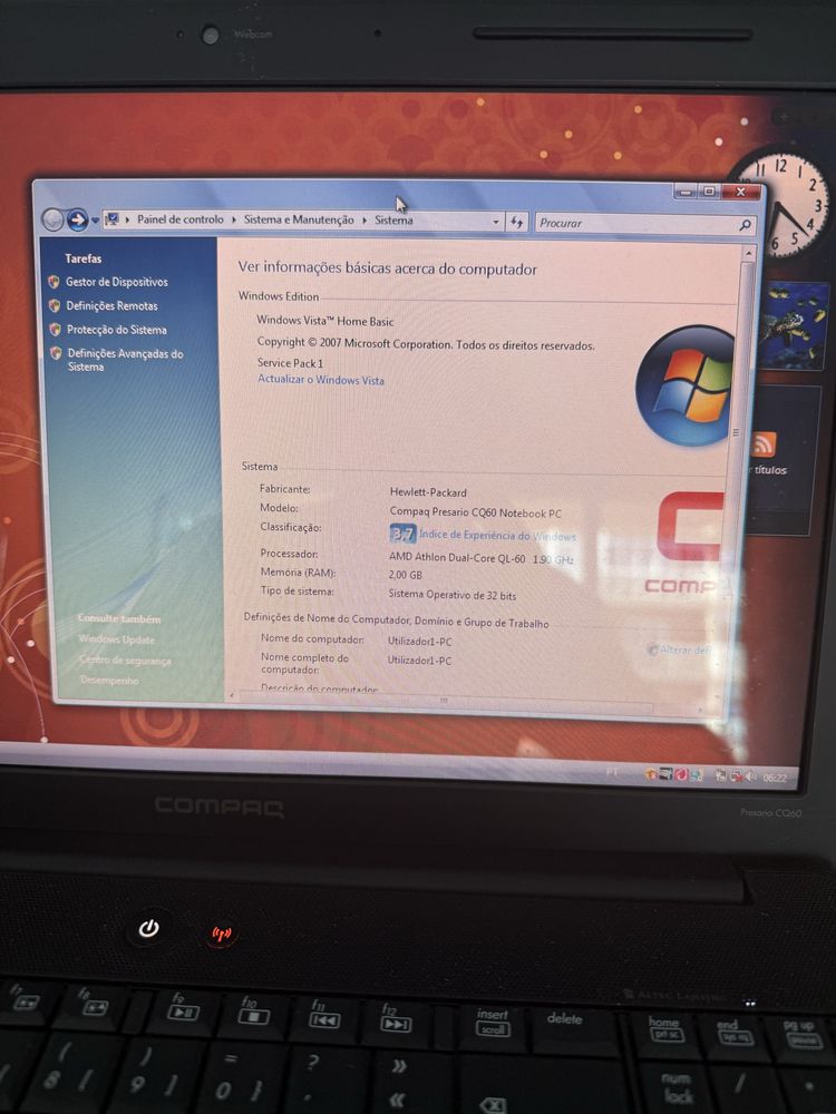 Portatil Hp Compact Presario CQ60