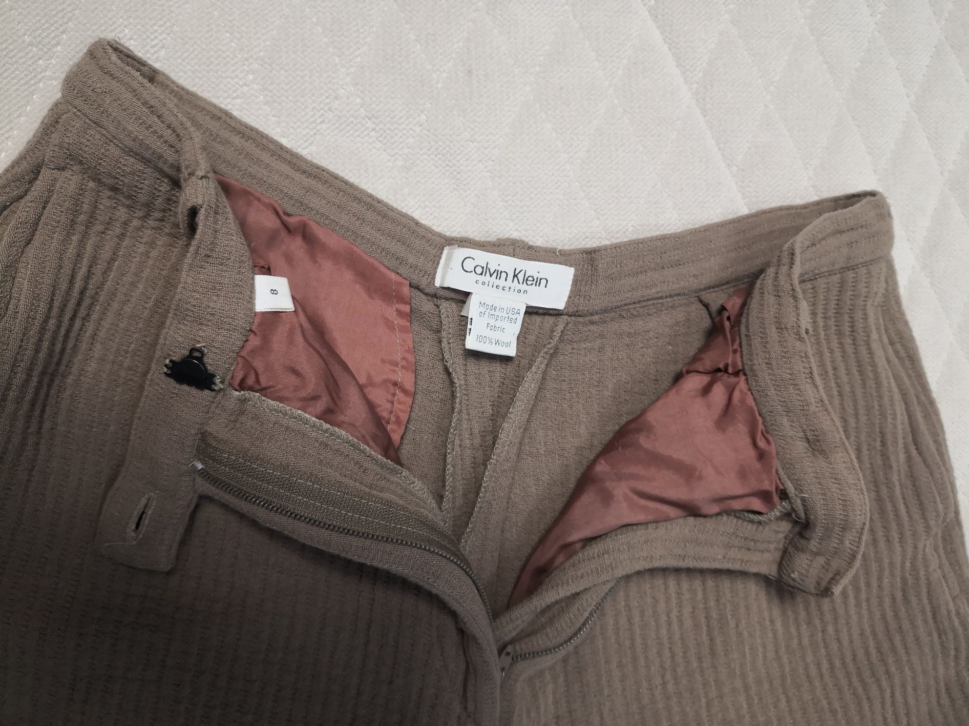 Calvin Klein oryginalne spodnie damskie 100% wełna