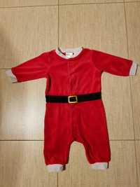 rampers-pajacyk świąteczny Mikołaj, strój Mikołaja H&M 56-62