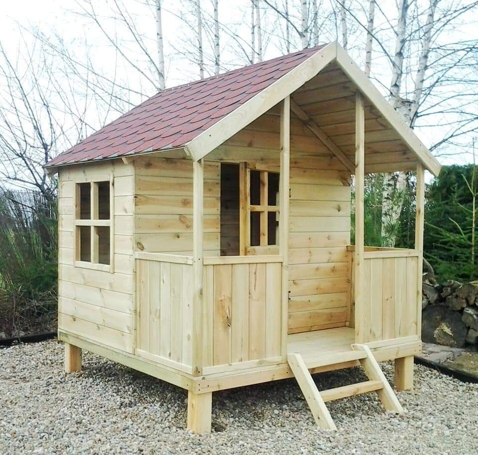 Drewniany domek dla  dzieci PAWEŁEK
