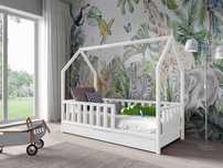 Nowe sosnowe łóżko dziecięce DOMEK ANTOŚ 160x80