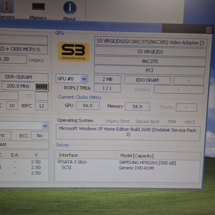 Karta graficzna S3 VIRGE/DX 2mb EDO PCI Retro pc