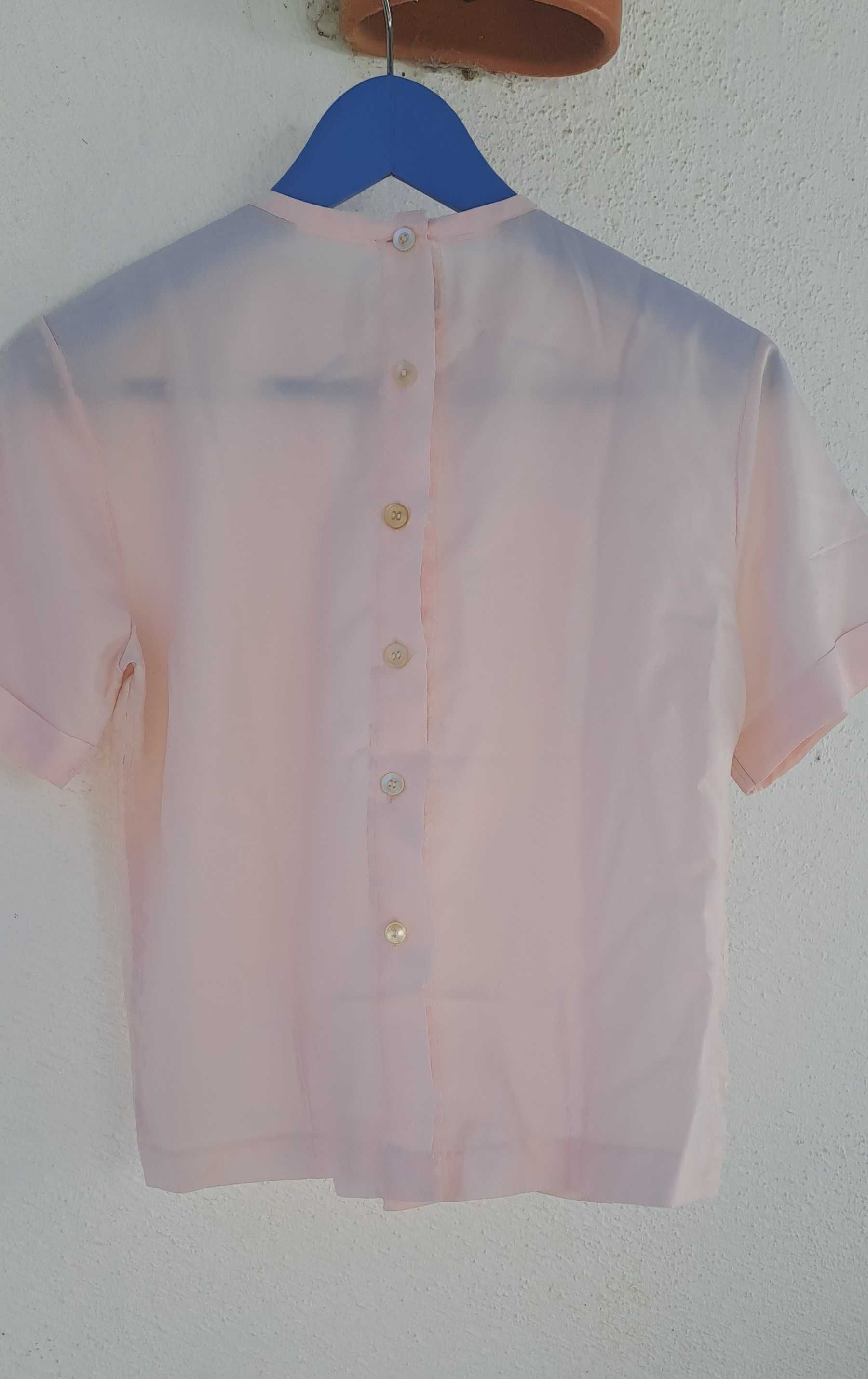 Camisa rosa Vintage