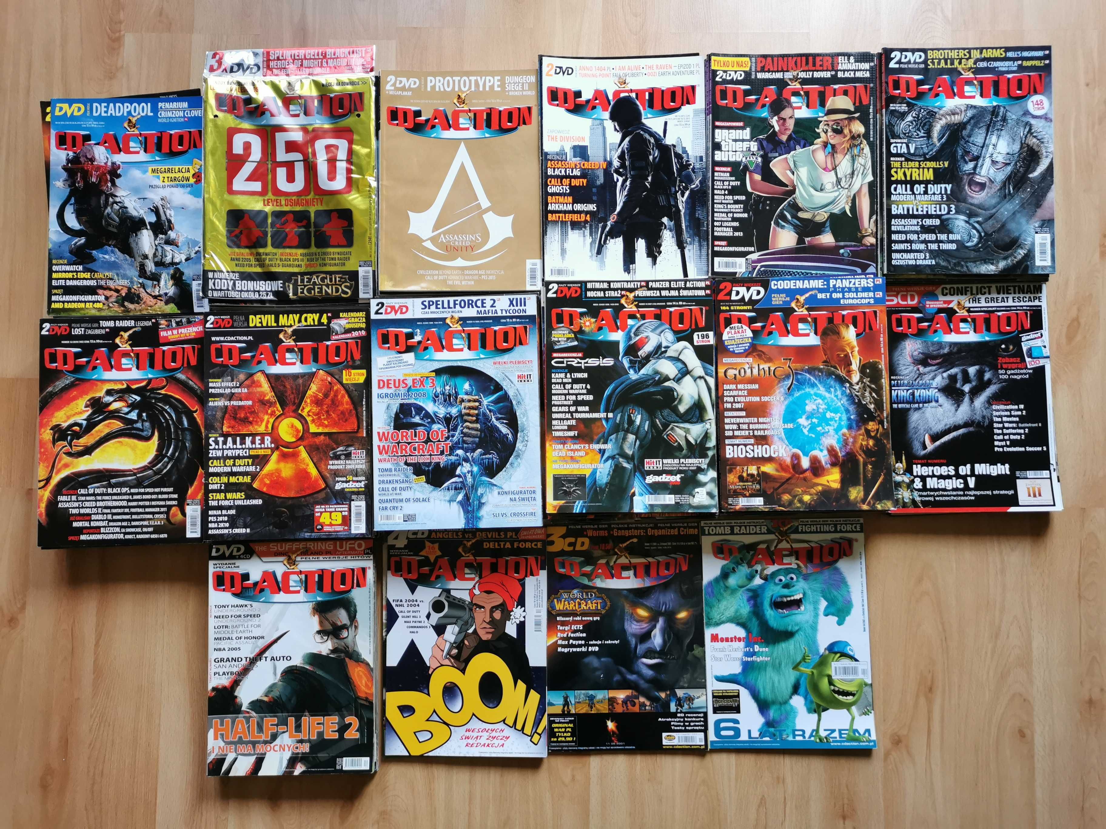 CD-Action kolekcja 130+ numerów, stan idealny lub bardzo dobry