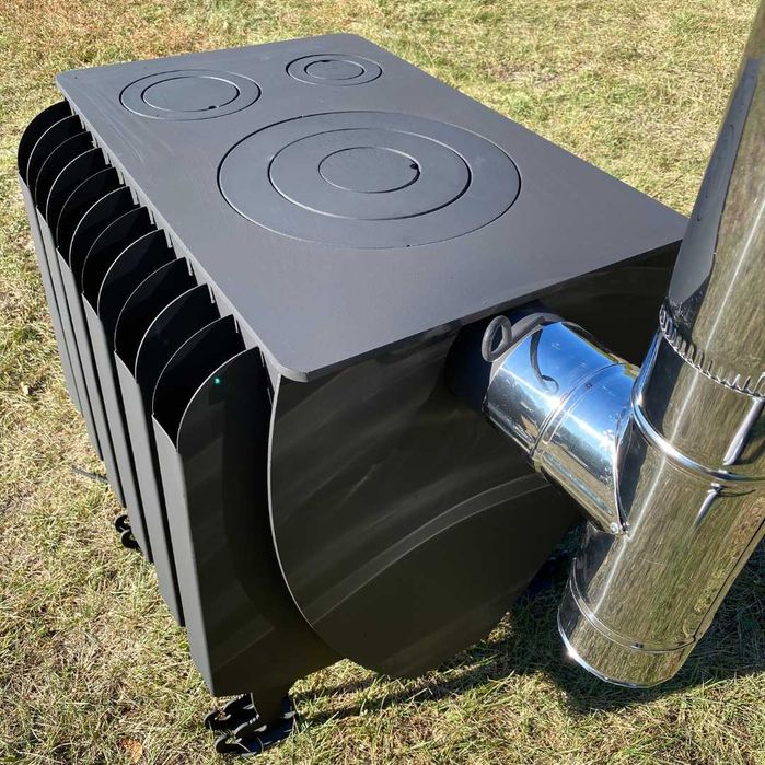 Булер'ян, піч буржуйка с конвекцією "Різдвяна" + вторинне допалювання