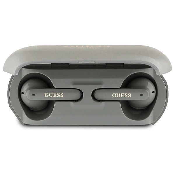 Słuchawki Guess Elongated Metalic Printed Logo Bluetooth TWS + stacja