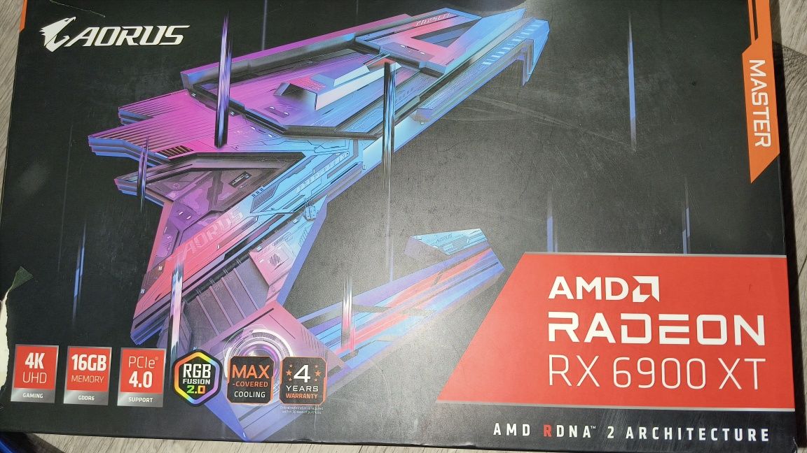 Продам в идеале на гарантии редкую видеокарту RX 6900xt Aorus Master