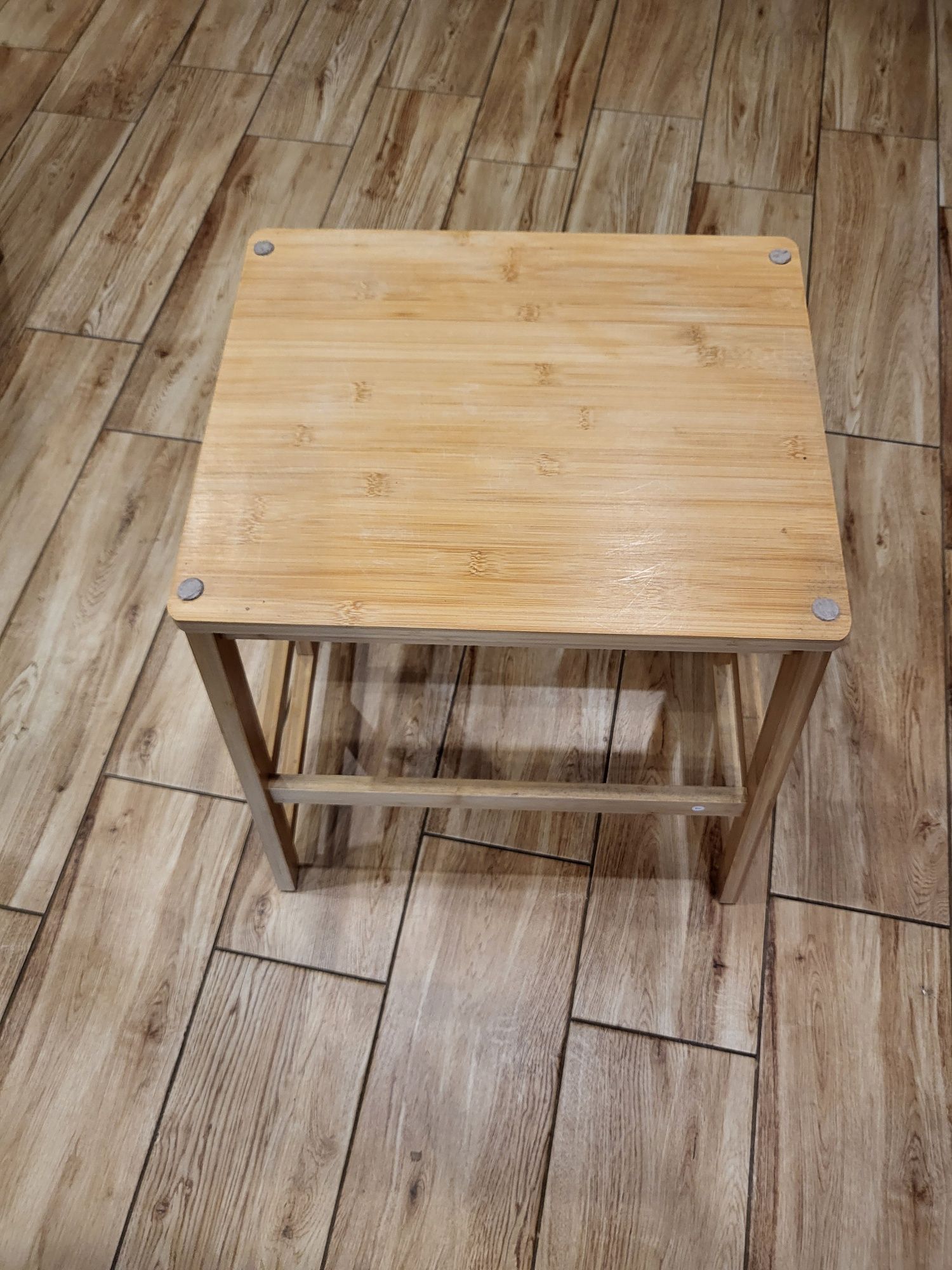Stołek, taboret, podest ze schodkiem, drabinka bambusowe