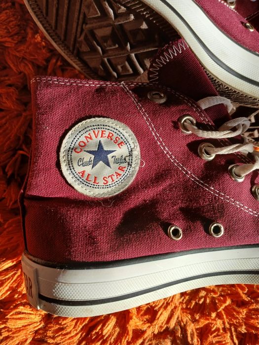 Okazja Converse All Star bordowe trampki roz 38,5 stan  jak nowe