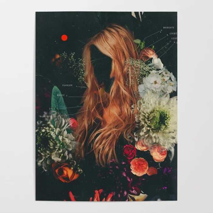 Dwa plakaty kobiety i grafika surferka
