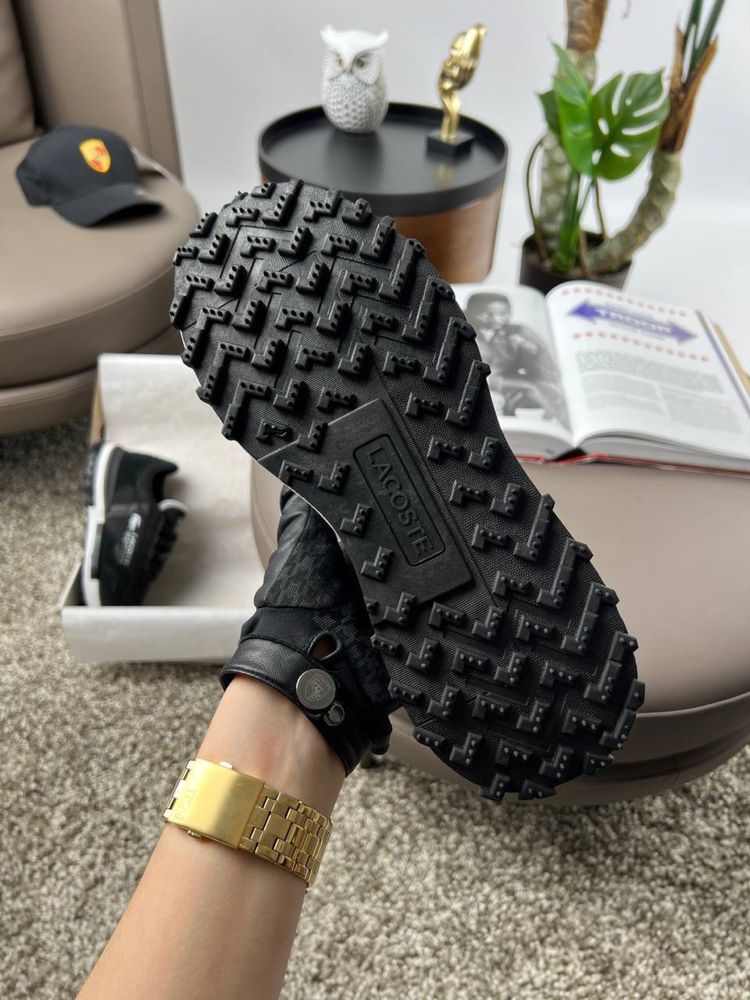 Чоловічі кросівки лакоста еліт актів Lacoste Elite Active Black White