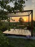 Pergola, zadaszenie tarasu, taras, altana, żaluzje balkonowe