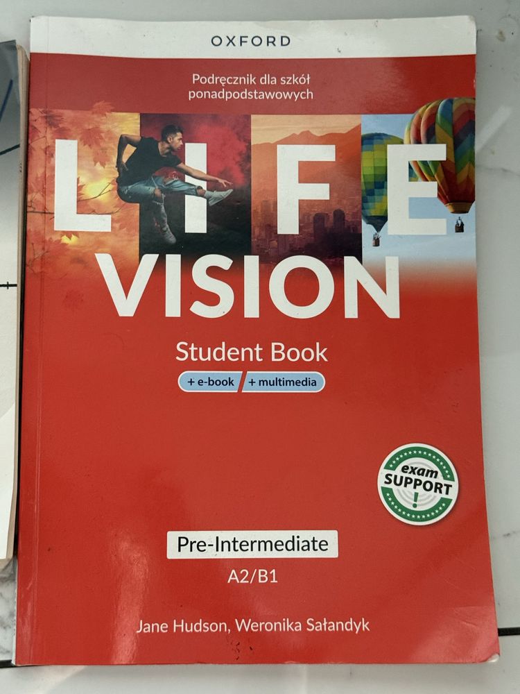 Książka Podręcznik Angielski Life vision A2/B1