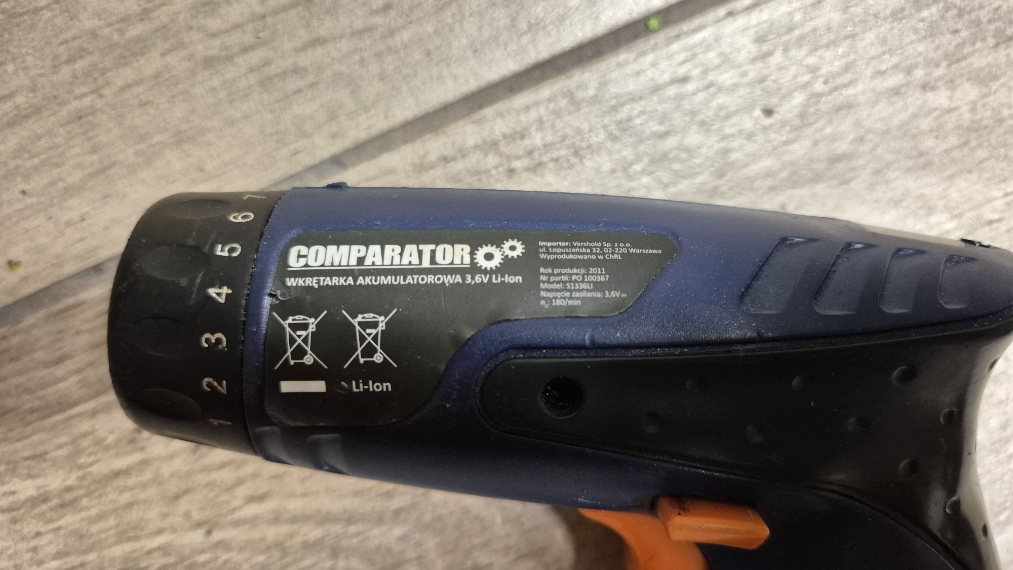 Wkrętarka akumulatorowa COMPARATOR 3.6V