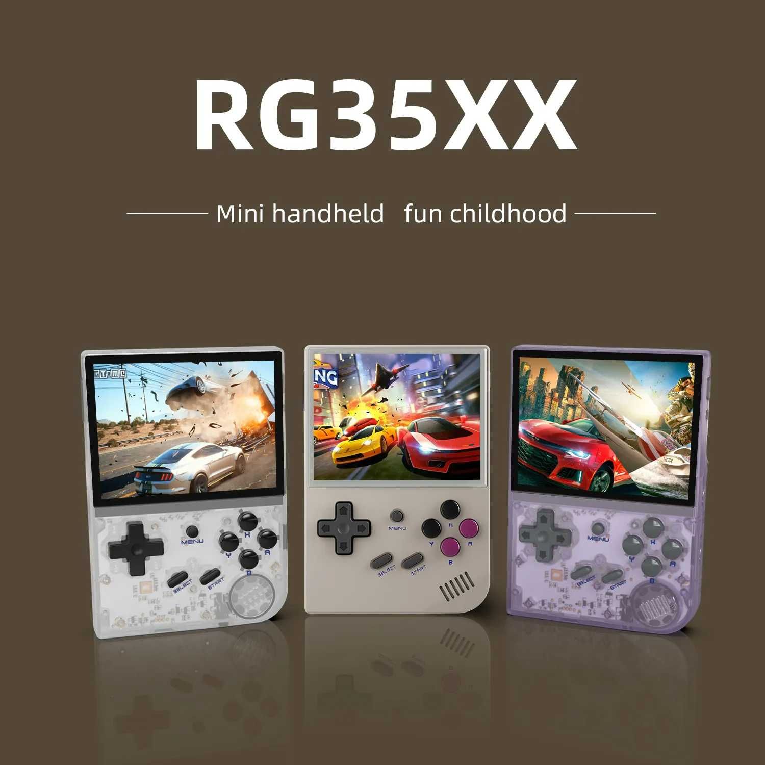 ANBERNIC RG35XX + 64GB nowa - wersja biała-przezroczysta