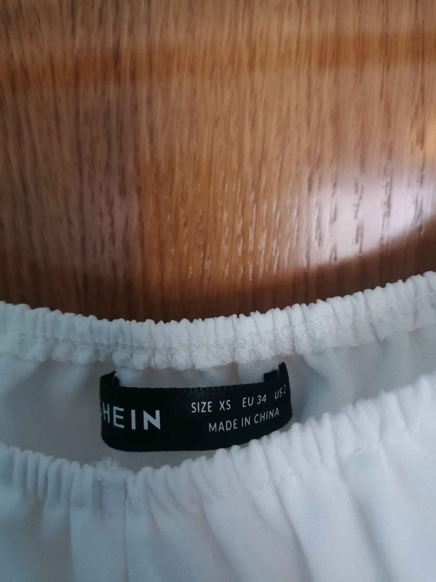 crop top branco da shein