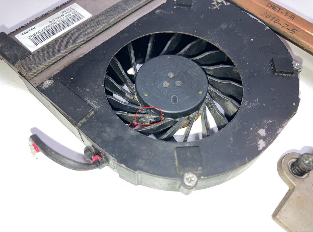 System układ chłodzenia Acer eMachines D640 D730 radiator wentylator