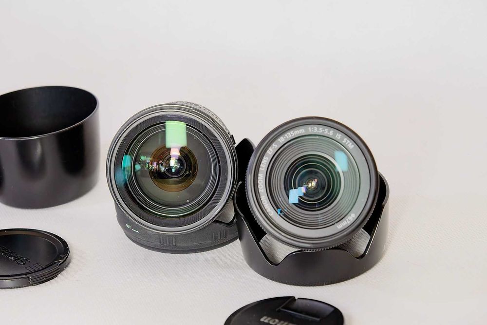 CANON EOS 70D + grip z zestawem obiektywów