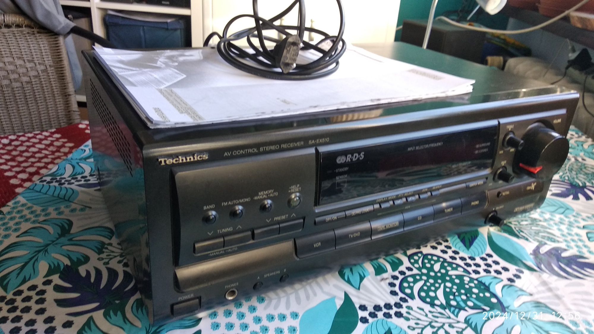 Sprzedam Technics AV controller stereo Receiver SA-EX 510.
 Cena 200 z