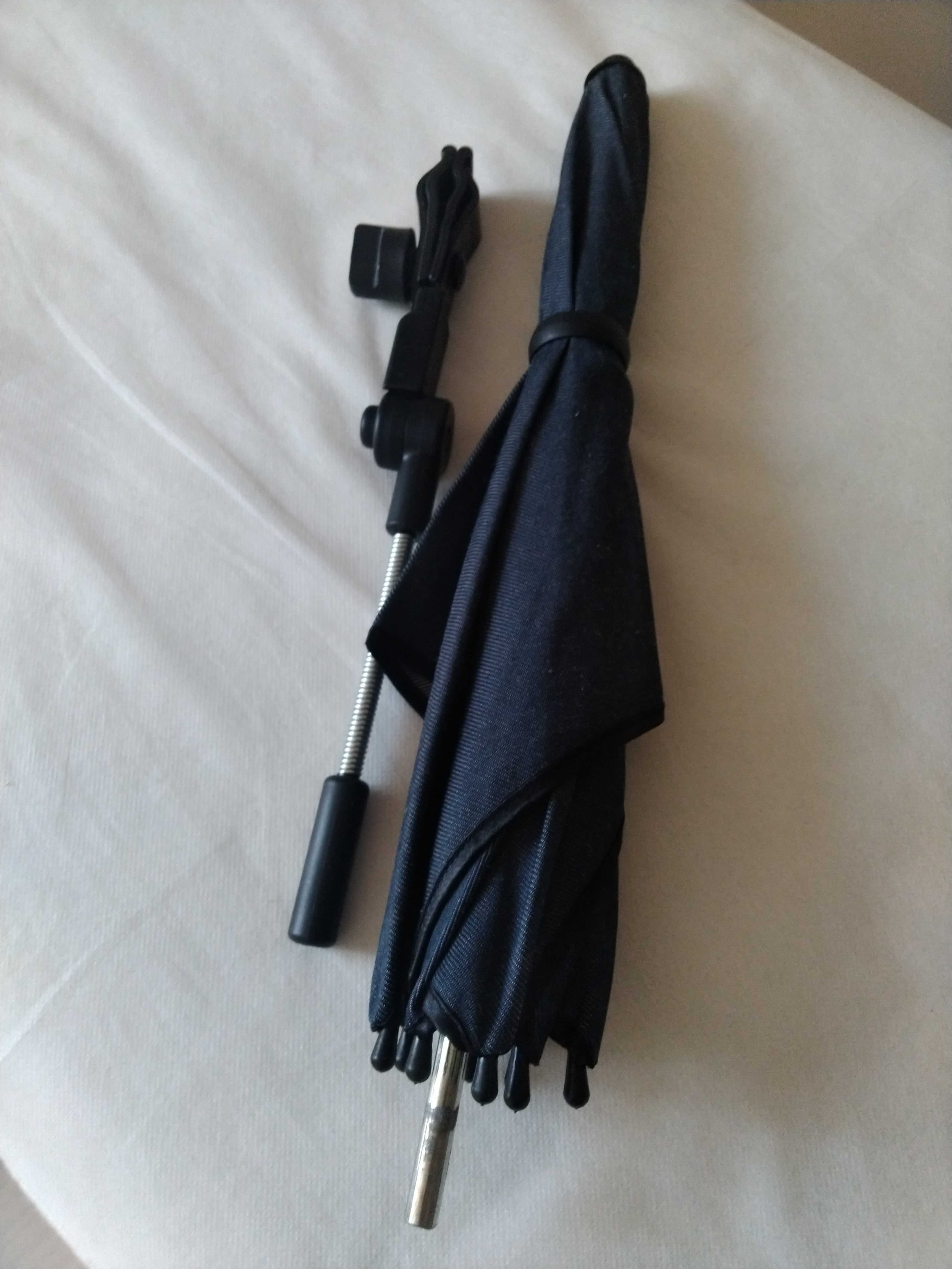 Зонтик  Анекс для колясок, универсальный, цвет беж/белый/черный