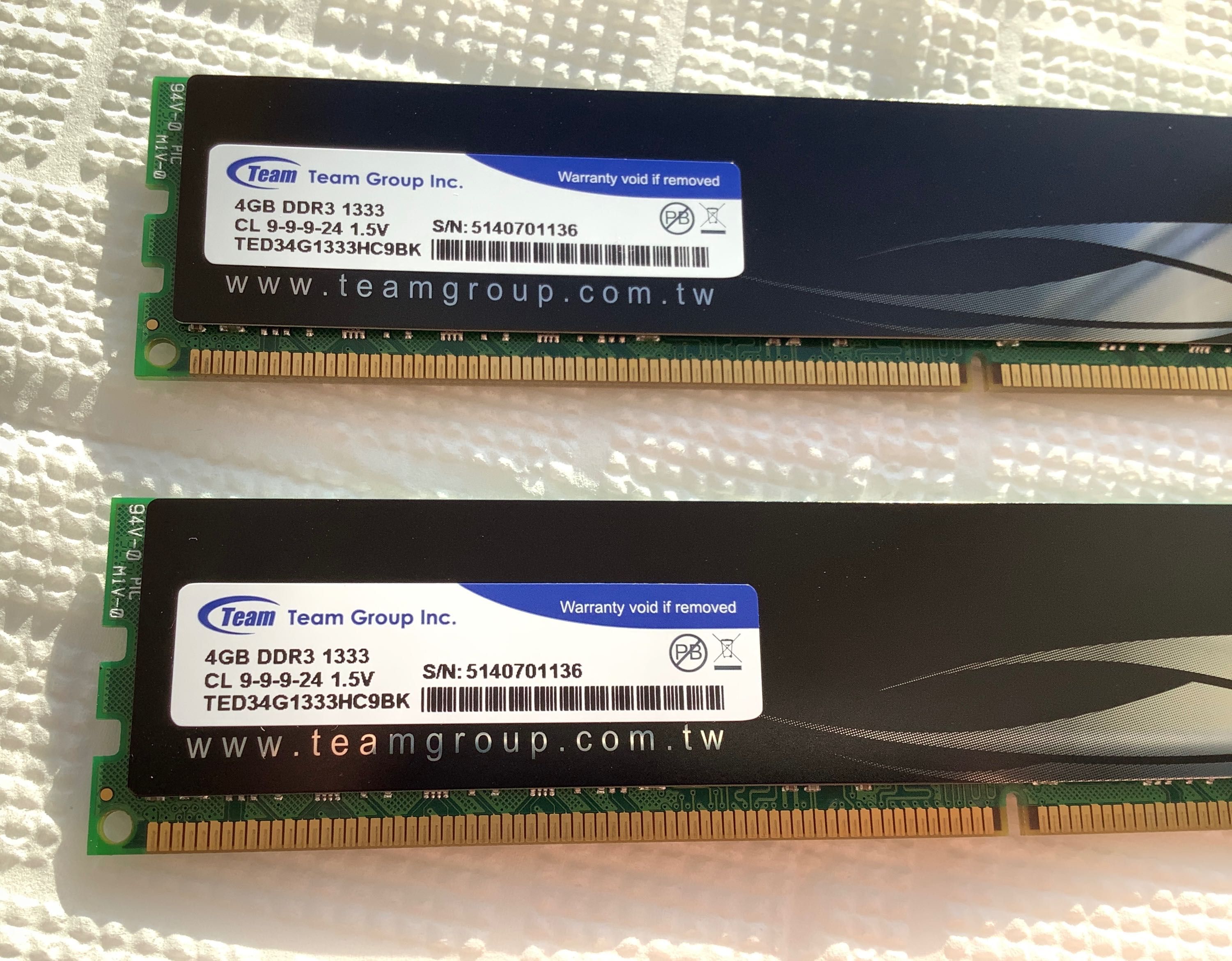 Оперативная память DDR3 Team Group Elite 1333 комплект 8 Гб