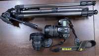 Nikon D90 (kit 18-105) + tokina 11-16 DX + телескопічний штатив