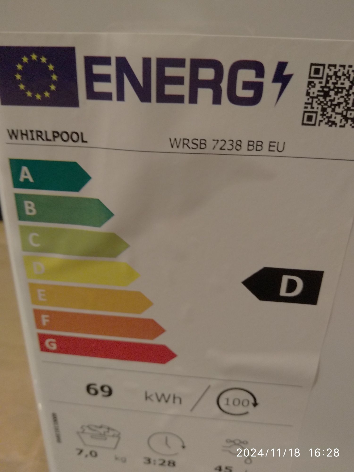 OUTLET Janki ul Wspólna 6 Pralka WHIRLPOOL WRSB 7238 BB EU