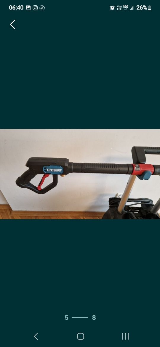 Myjka ciśnieniowa erbauer 3000w 180bar