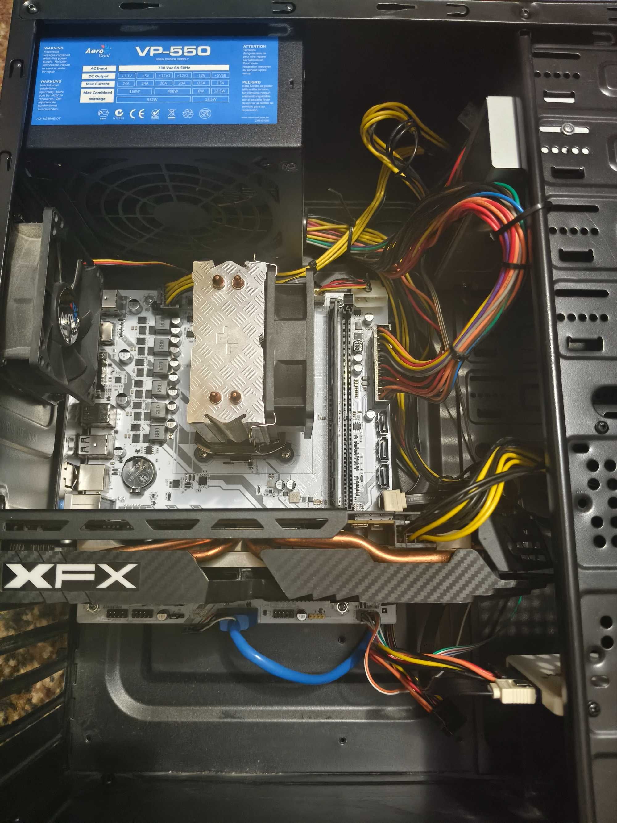 Продам  ПК Ryzen r5 2600 + 16GB DDR4 + XFX RX 580 4Gb