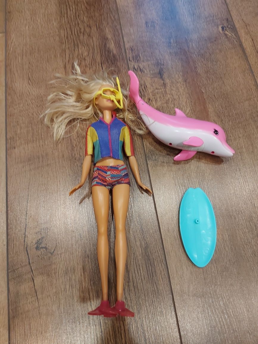 Barbie nurkowanie z delfinem Mattel