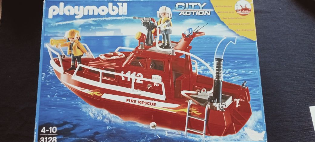 Sprzedam zestaw Playmobil 3128 łódź strażacka